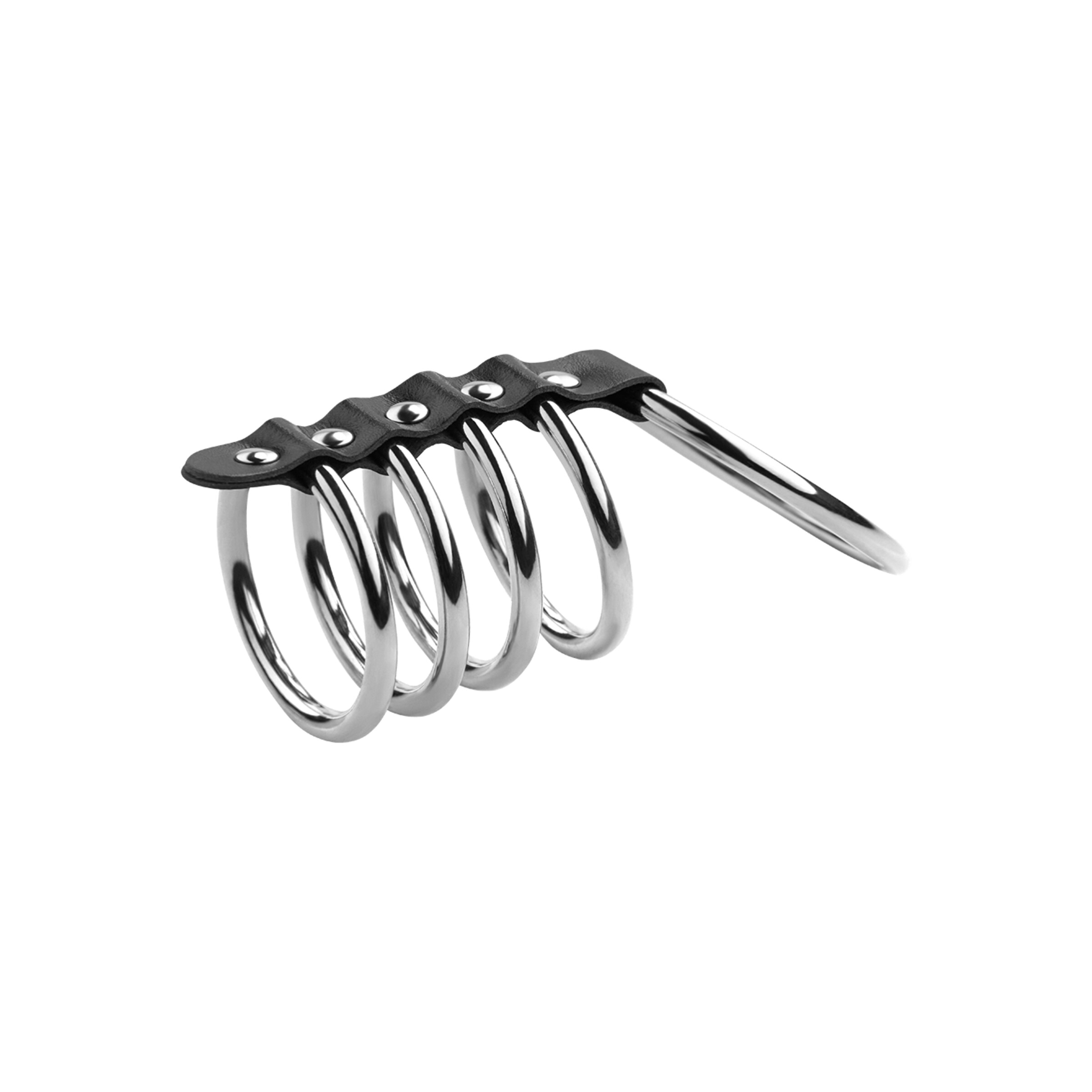 manchette-pénienne-avec-5-anneaux-4---5-5-cm-Argent-Noir-3