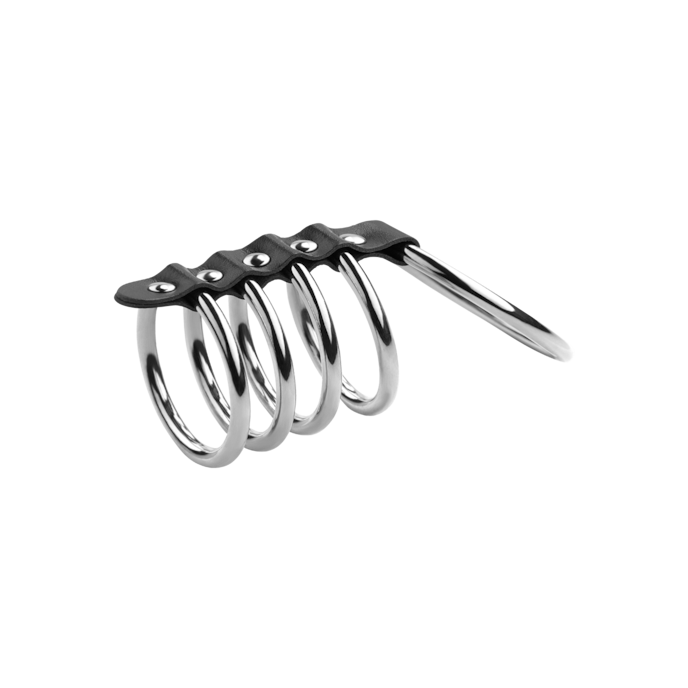 manchette-pénienne-avec-5-anneaux-4---5-5-cm-Argent-Noir-3