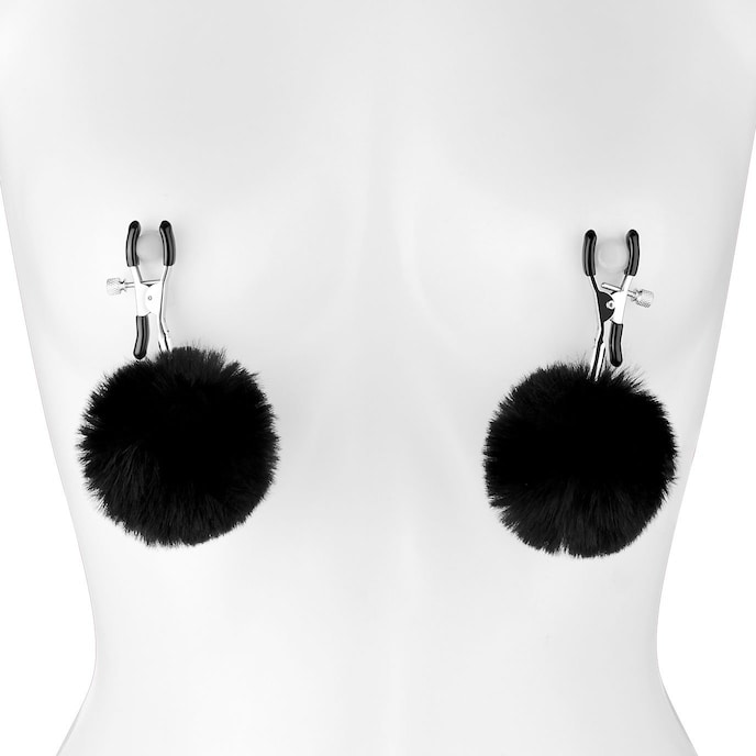fur-ball-nipple-clams-Zilver-Zwart-3