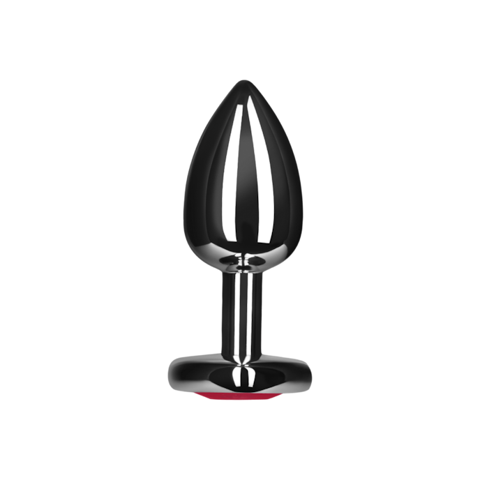 buttplug-7-cm-Rood-Zilver-3