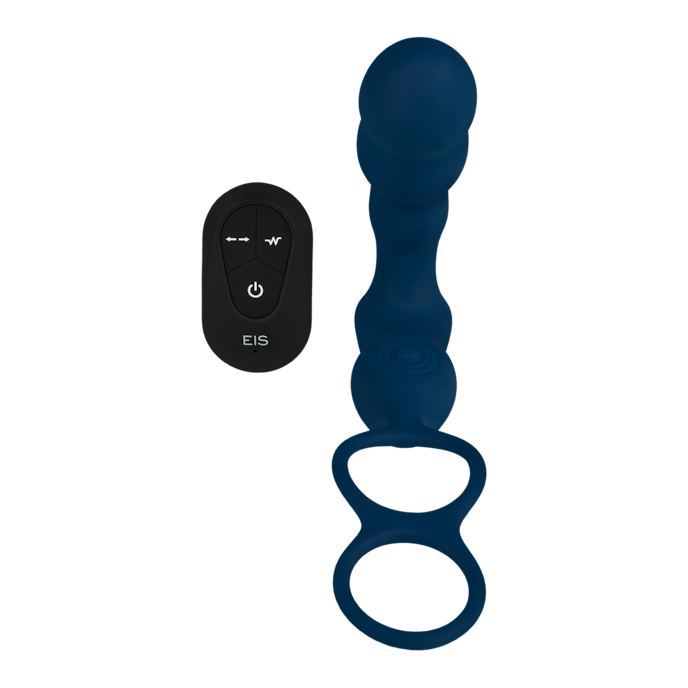 Analvibrator Prostata-Vibrator mit integriertem Penis- und Hodenring, 18 cm dunkelblau online kaufen Analvibrator Prostata-Vibrator mit integriertem Penis- und Hodenring, 18 cm dunkelblau online kaufen