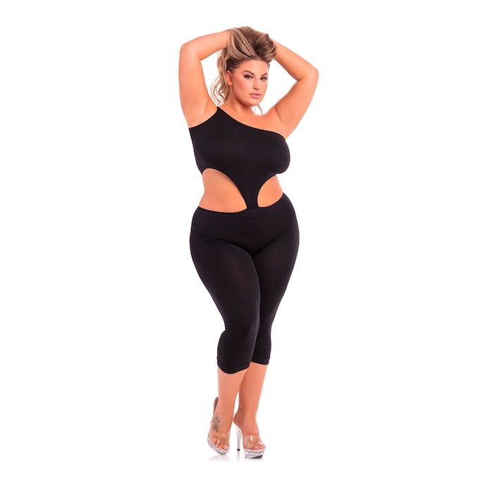 cropped-catsuit---plus-size-Zwart-3