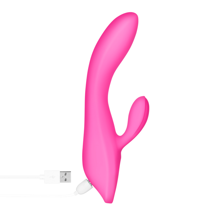 rabbit-en-silicone-de-haute-qualité-22-cm-Rose-8