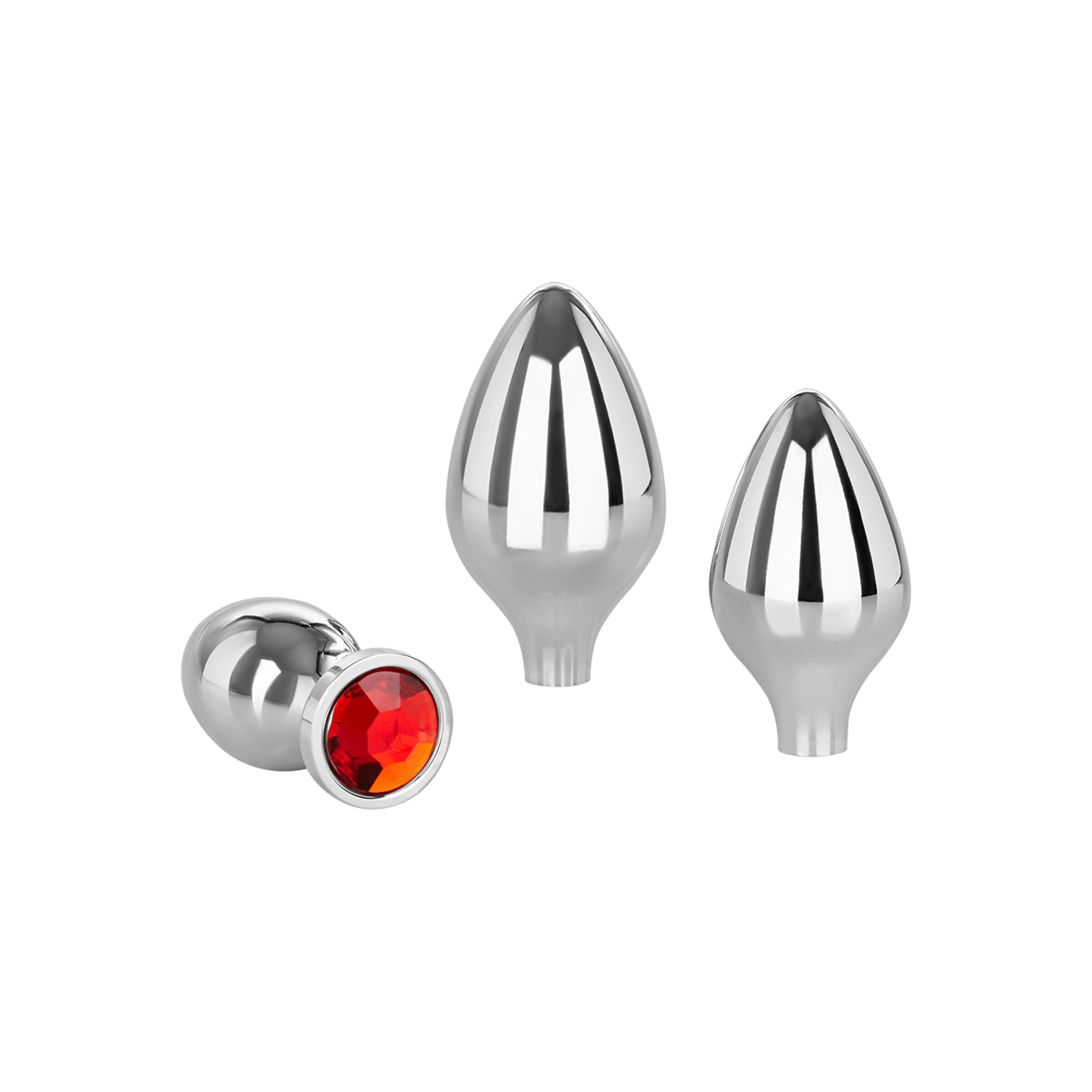 anaalplug[nbhy]set-4-delen-15-cm-Rood-Zilver-Zwart-7