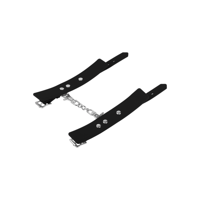 entraves-étroites-avec-mousquetons-Argent-Noir-6