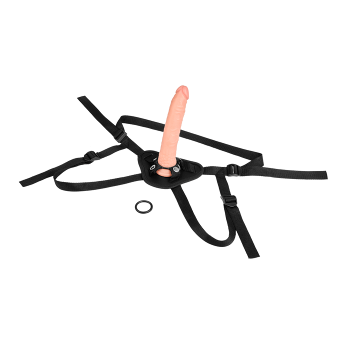 strap-on-harnas-met-natuurgetrouwe-dildo-20-5-cm-Natuurlijk licht-Zwart-5