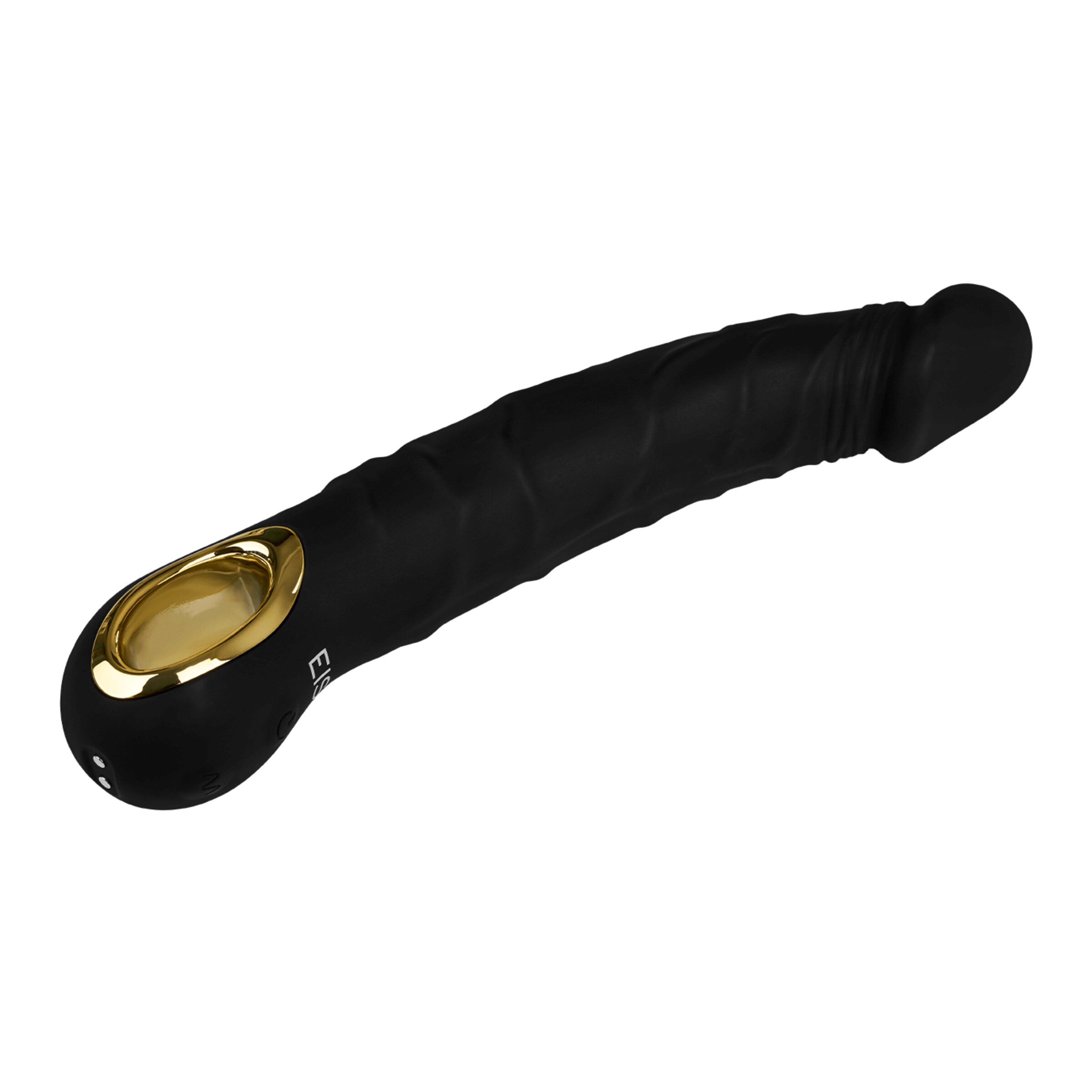 elegante-natuurlijke-vibrator-van-siliconen-22-cm-Goud-Zwart-6