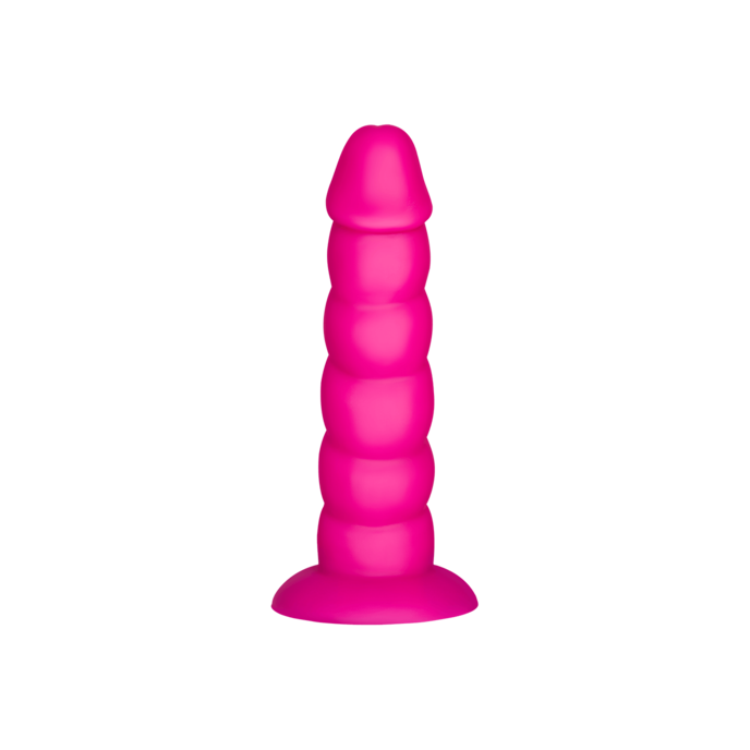 siliconen-dildo-met-structuur-17-cm-Neonroze-4