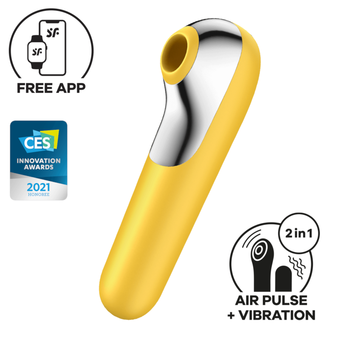satisfyer-dual-love-connect-app-vibrator-+-drukgolfspeeltje-Geel-Zilver-1