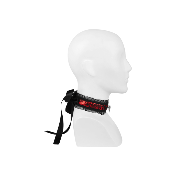 collier-ludique-avec-o-ring-Noir-Rouge-2