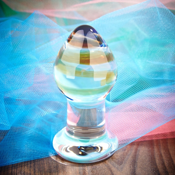 gode-anal-en-forme-de-goutte-9-cm-Jaune-Transparent-2