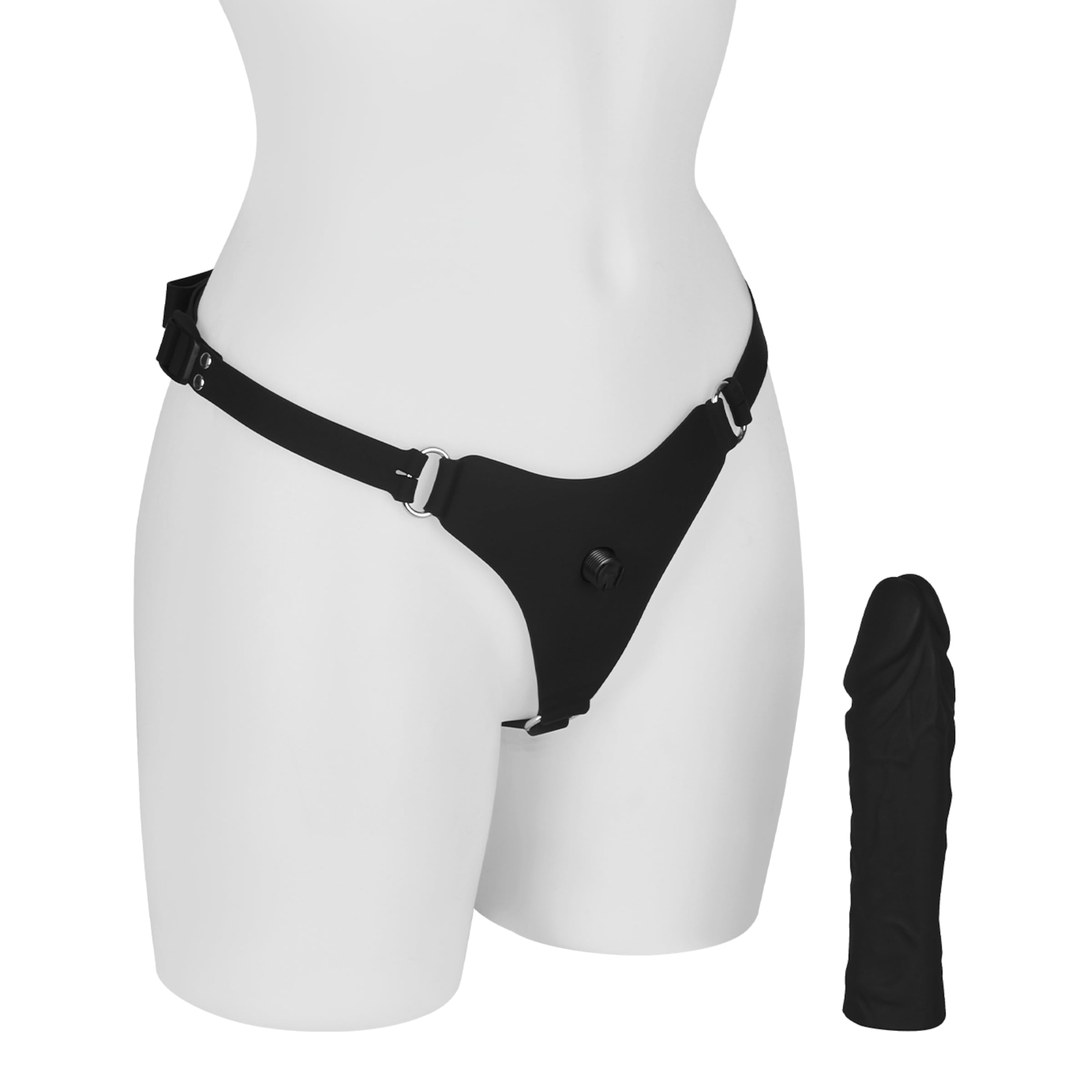 séduisant-strap-on-avec-gode-20-cm-Naturel foncé-Noir-5