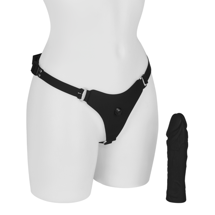 séduisant-strap-on-avec-gode-20-cm-Naturel foncé-Noir-5