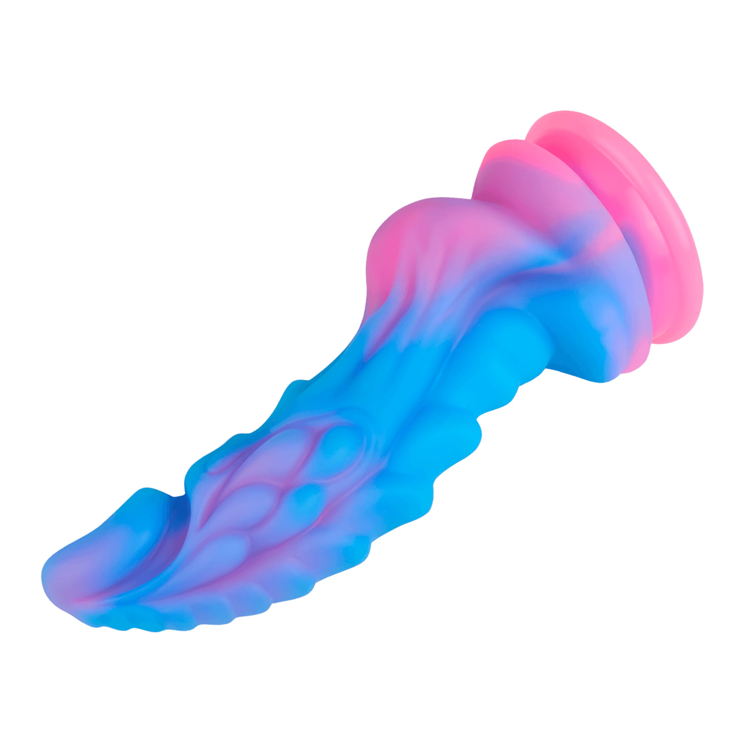 gestructureerde-fantasie-dildo-met-zuignapvoeten-20-cm-Blauw-Pink-6