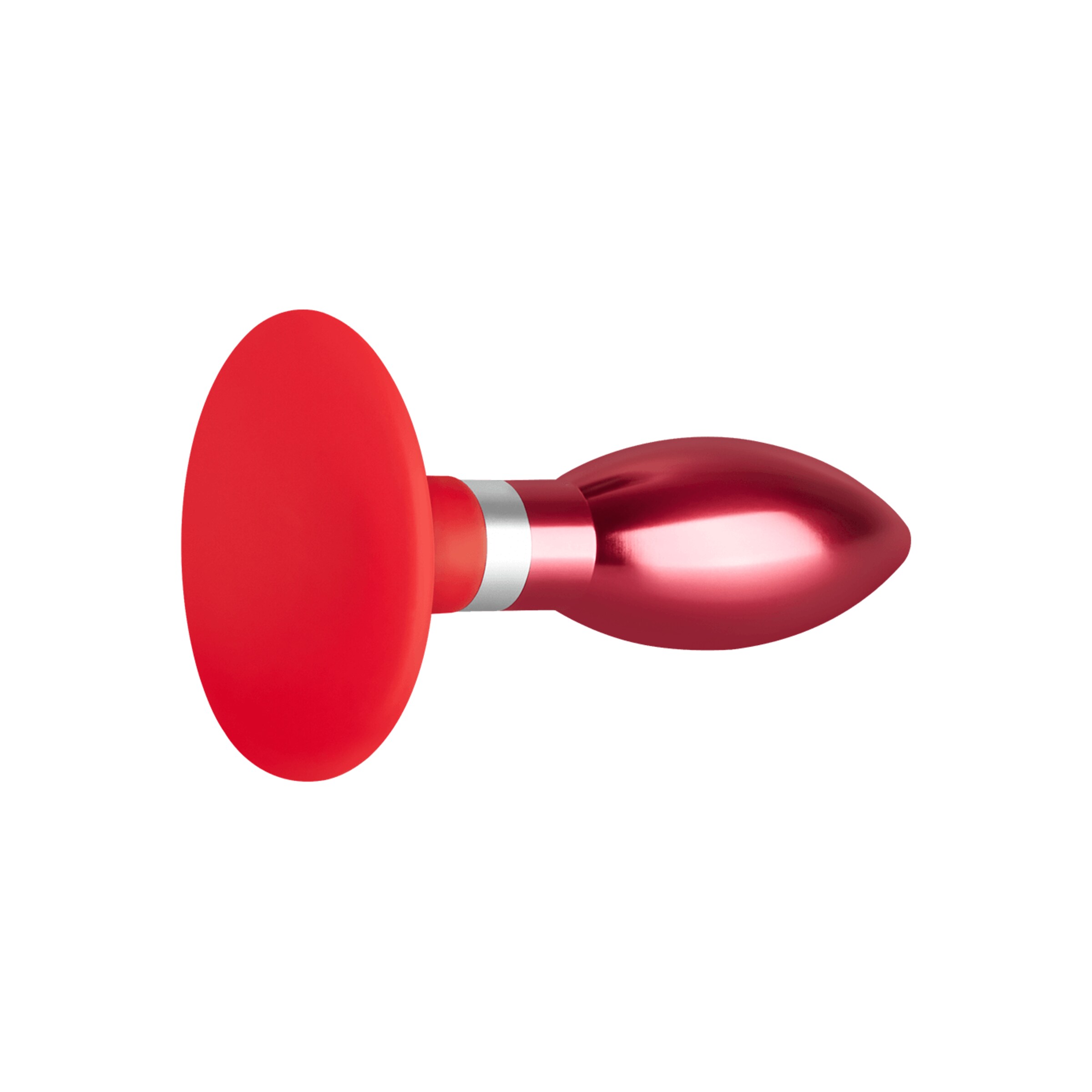 edelstahl-plug-mit-silikon-hy]saugfuß-11-cm-Bordeaux-Rot-Silber-3