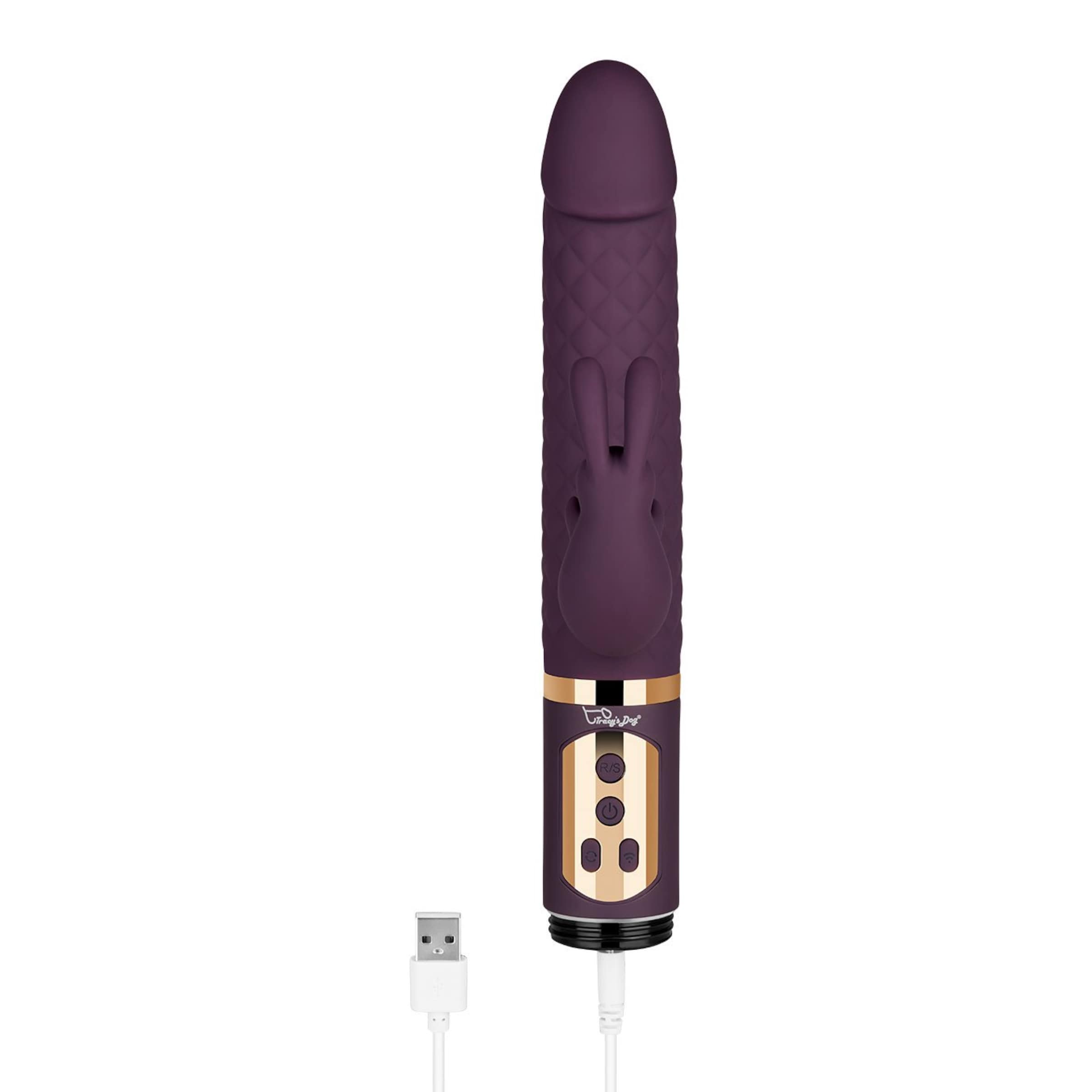 luxe-parelvibrator-met-ruitpatroon-23-5-cm-Goud-Paars-6