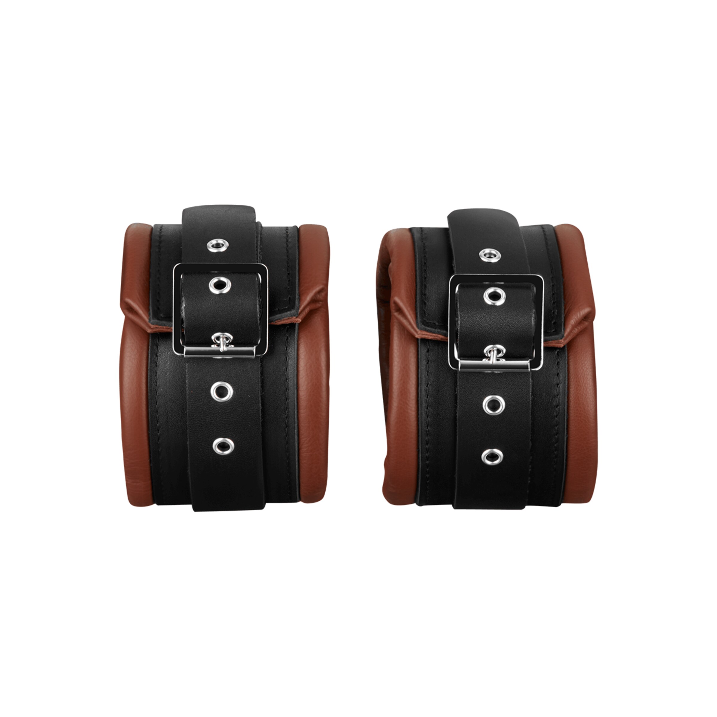 menottes-de-cheville-rembourrées-Brun-Noir-4