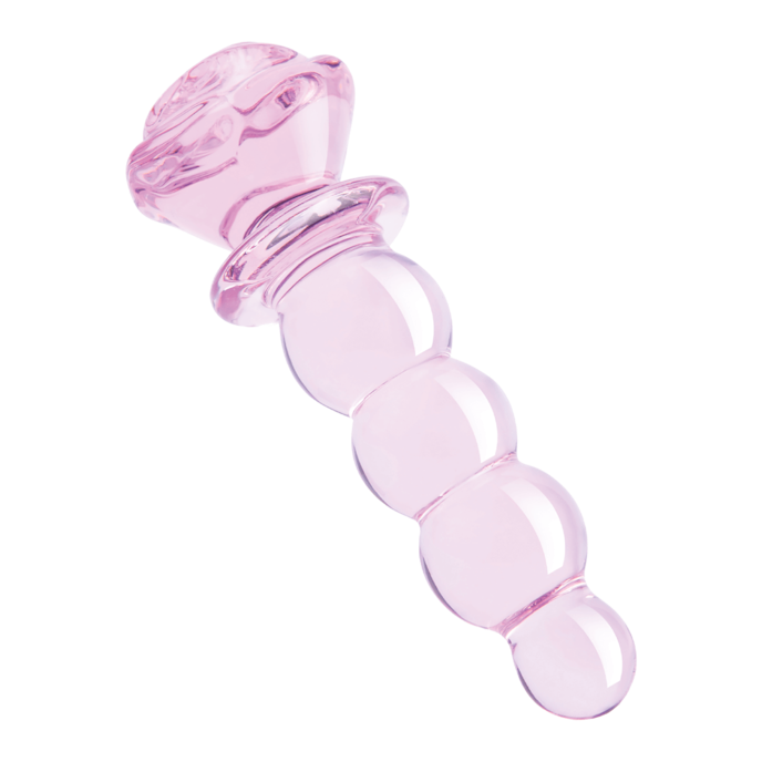 glaze-glass---rosebud-beaded-plug-14-cm-Rose-2
