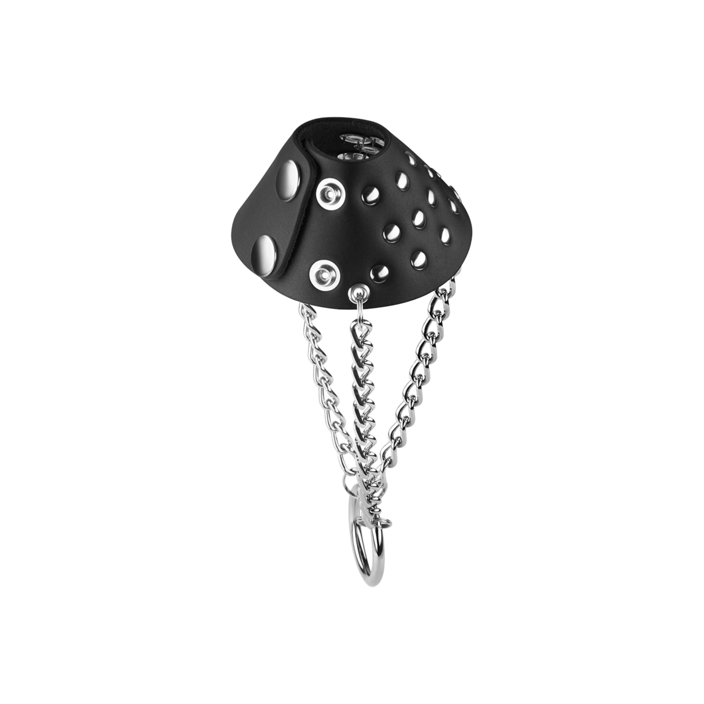 testikelparachute-met-stekels-Zilver-Zwart-2