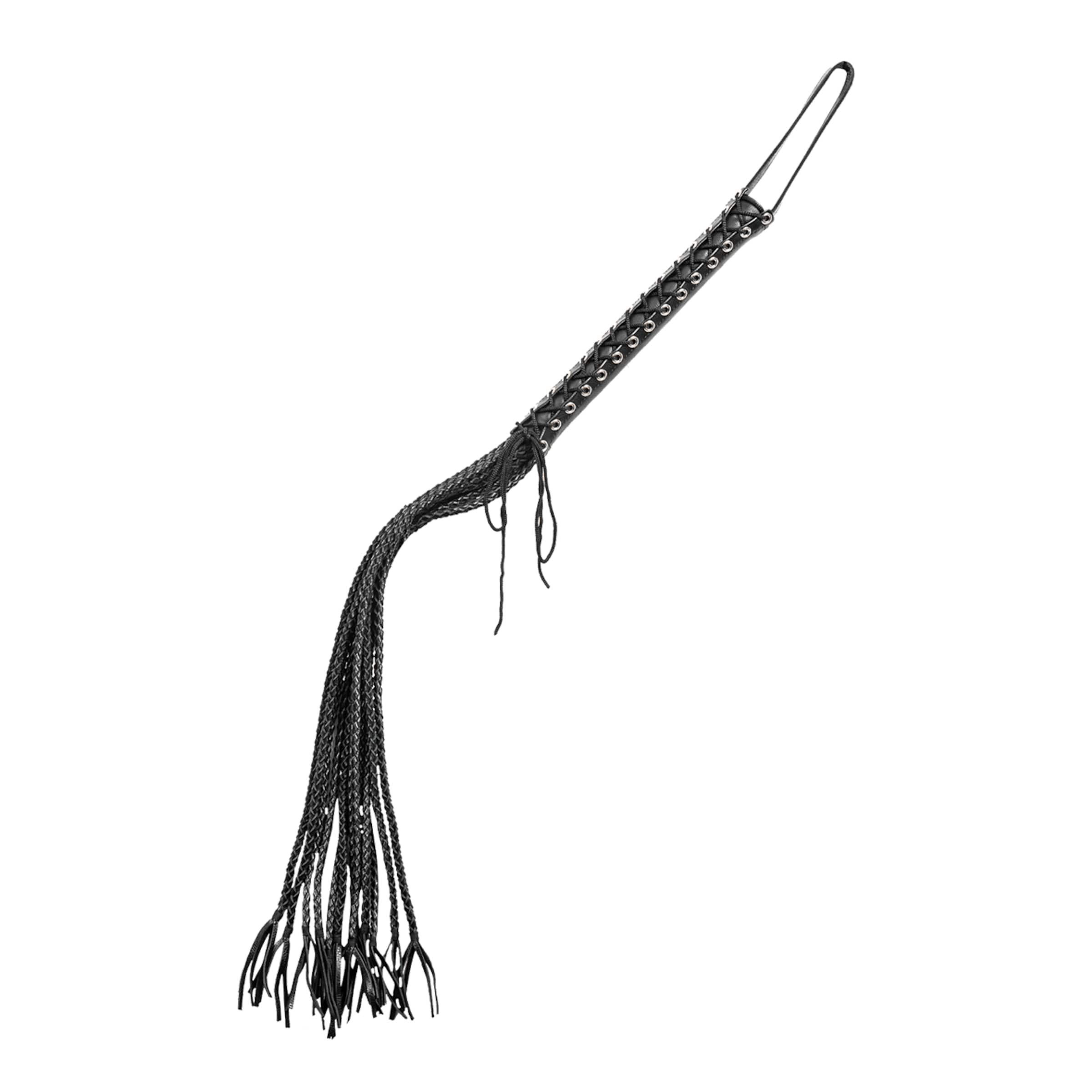 leren-zweep-met-gevlochten-riemen-Zwart-4