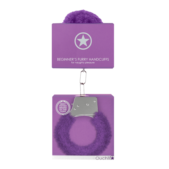 beginners-handcuffs-furry-Paars-4