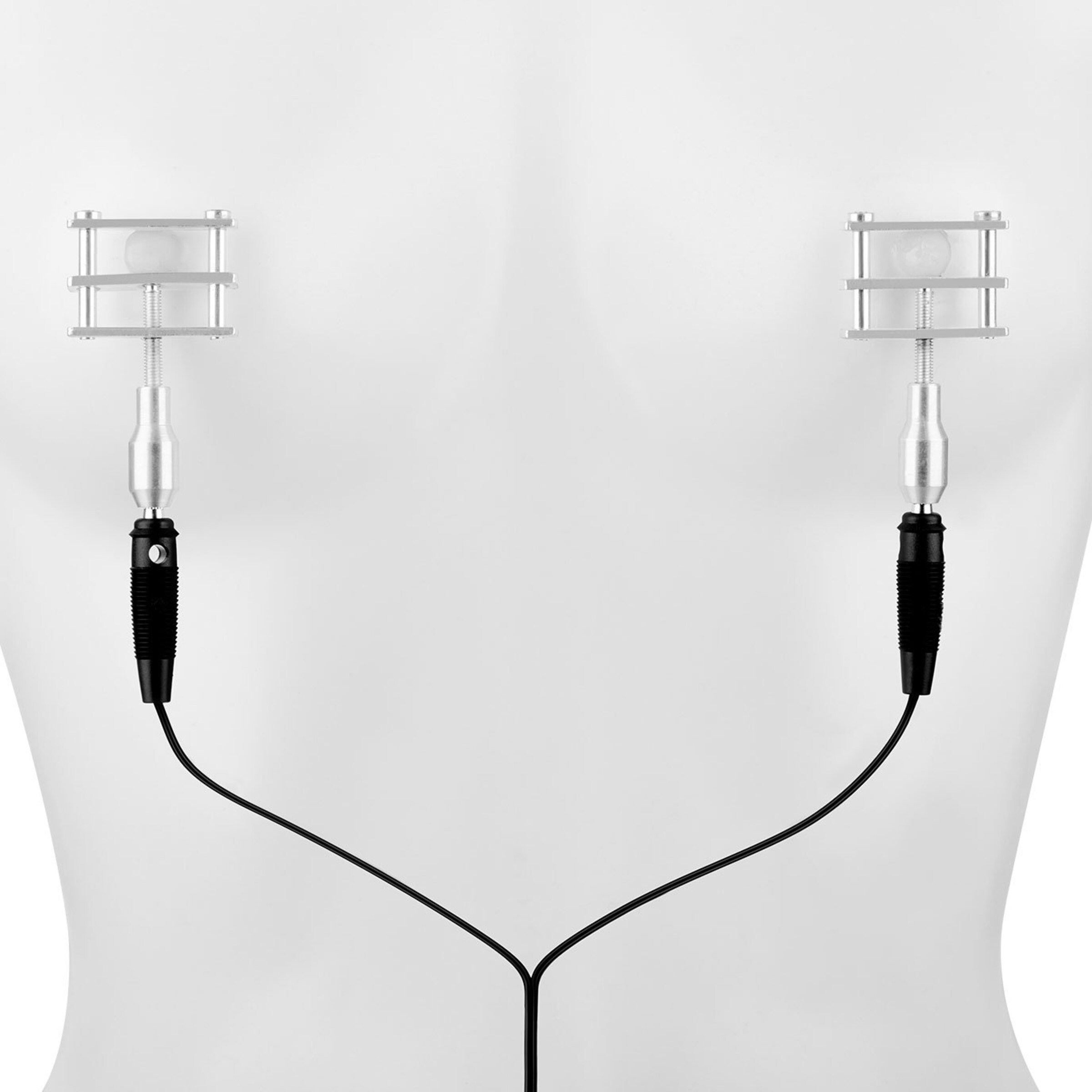 pinces-pour-électrostimulation-Argent-Noir-2