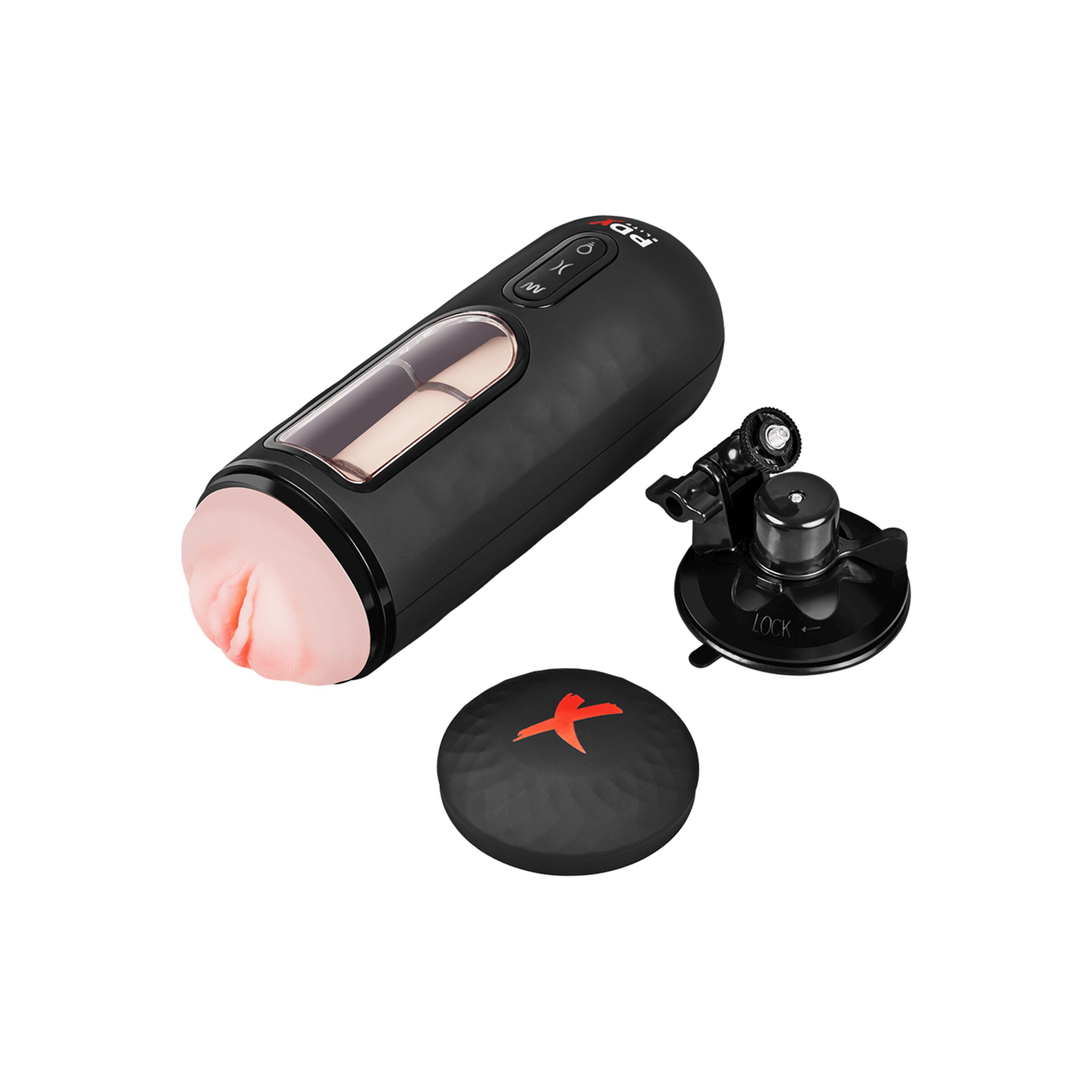 vibrating-mega-milker-24-cm-Naturel clair-Noir-6