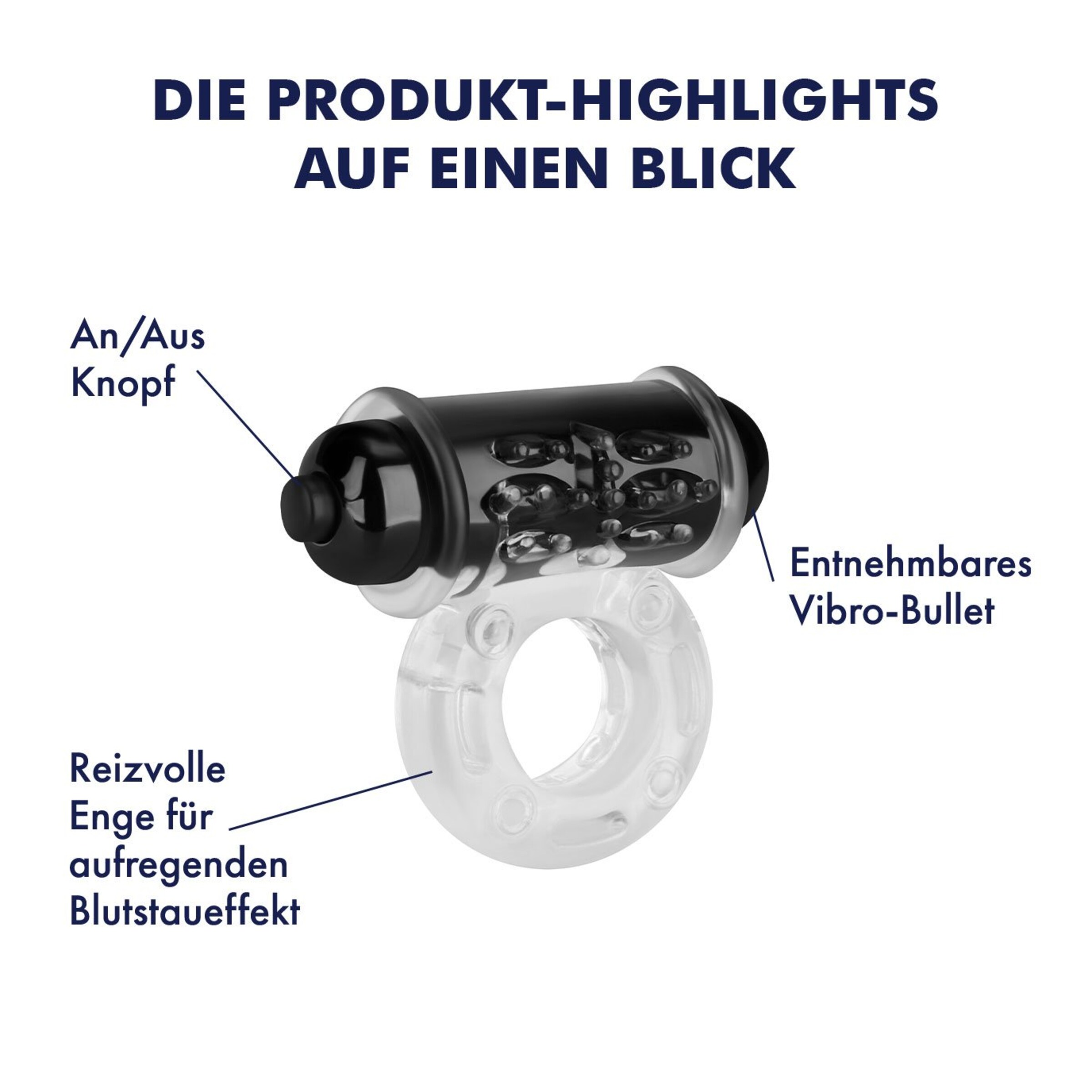 Penisring mit Bullet, 2,2
