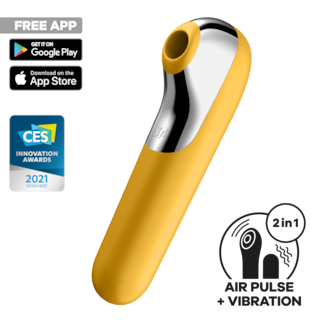 Satisfyer 'Dual Love Connect App', Vibrator + Druckwellentoy