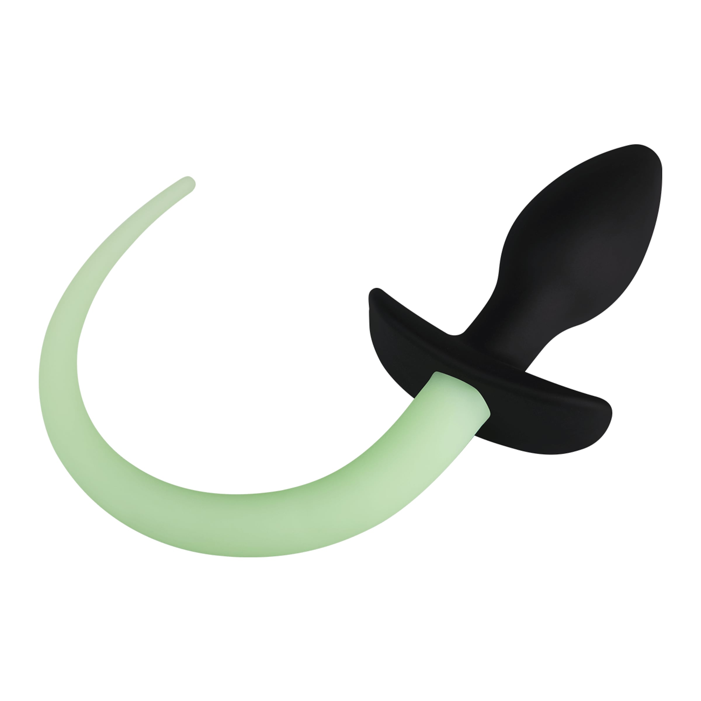 plug-anal-en-silicone-avec-queue-28-cm-Noir-Vert néon-5