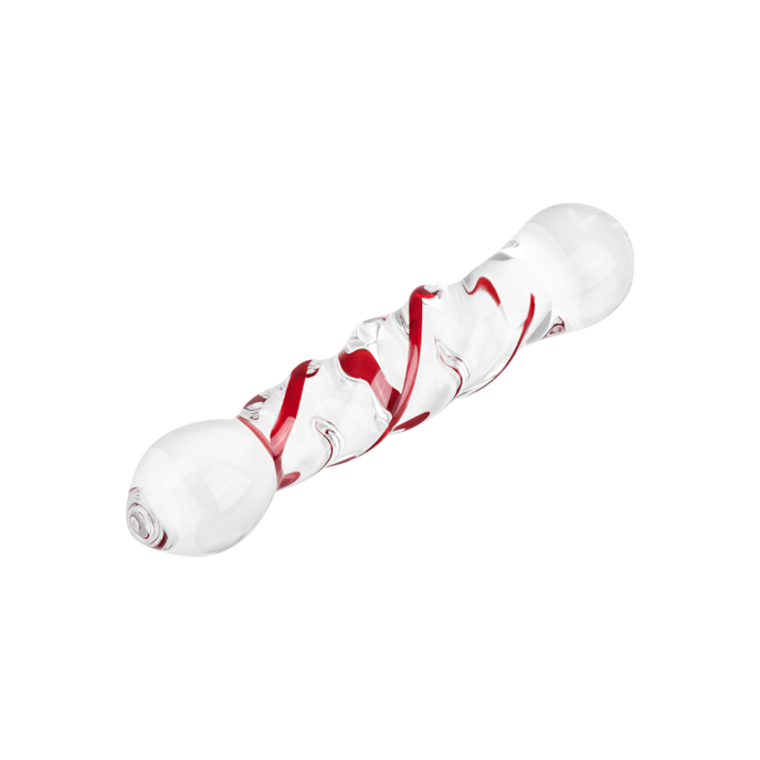 gode-en-verre-avec-structure-en-spirale-18-cm-Rouge-Transparent-3