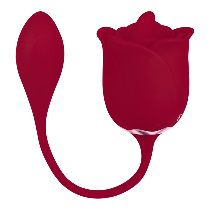 roosvormige-oplegvibrator-met-bullet-20-cm-Oranje-3