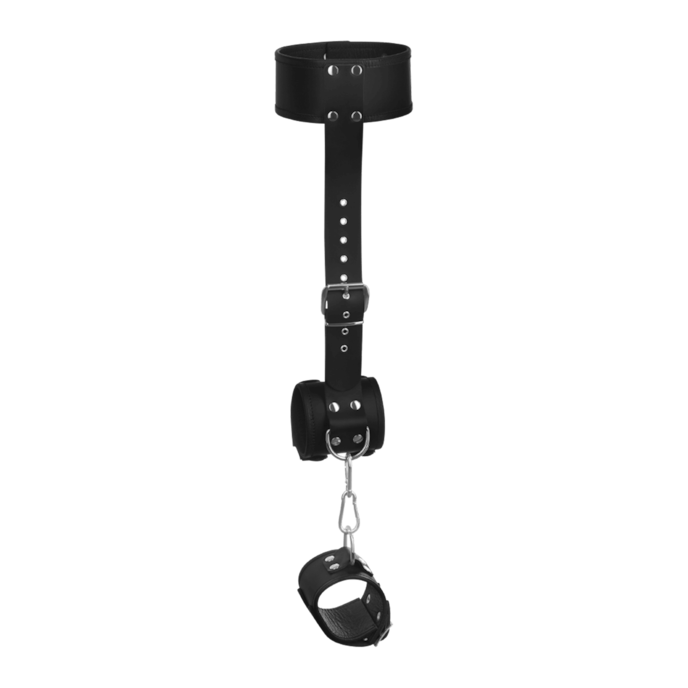 entraves-de-poignets-avec-collier-Noir-4