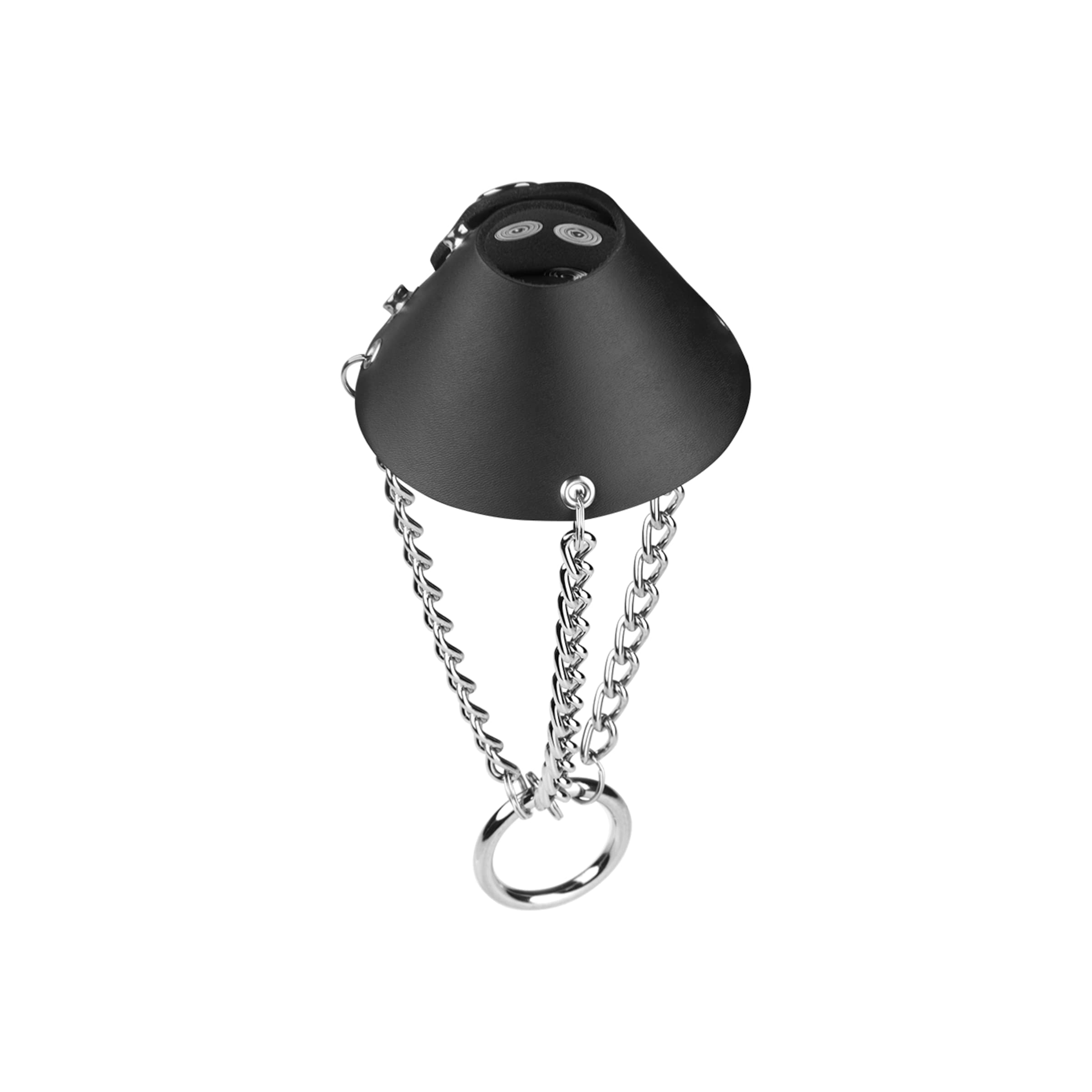 hodenfallschirm-mit-kette-und-ring-Schwarz-Silber-2