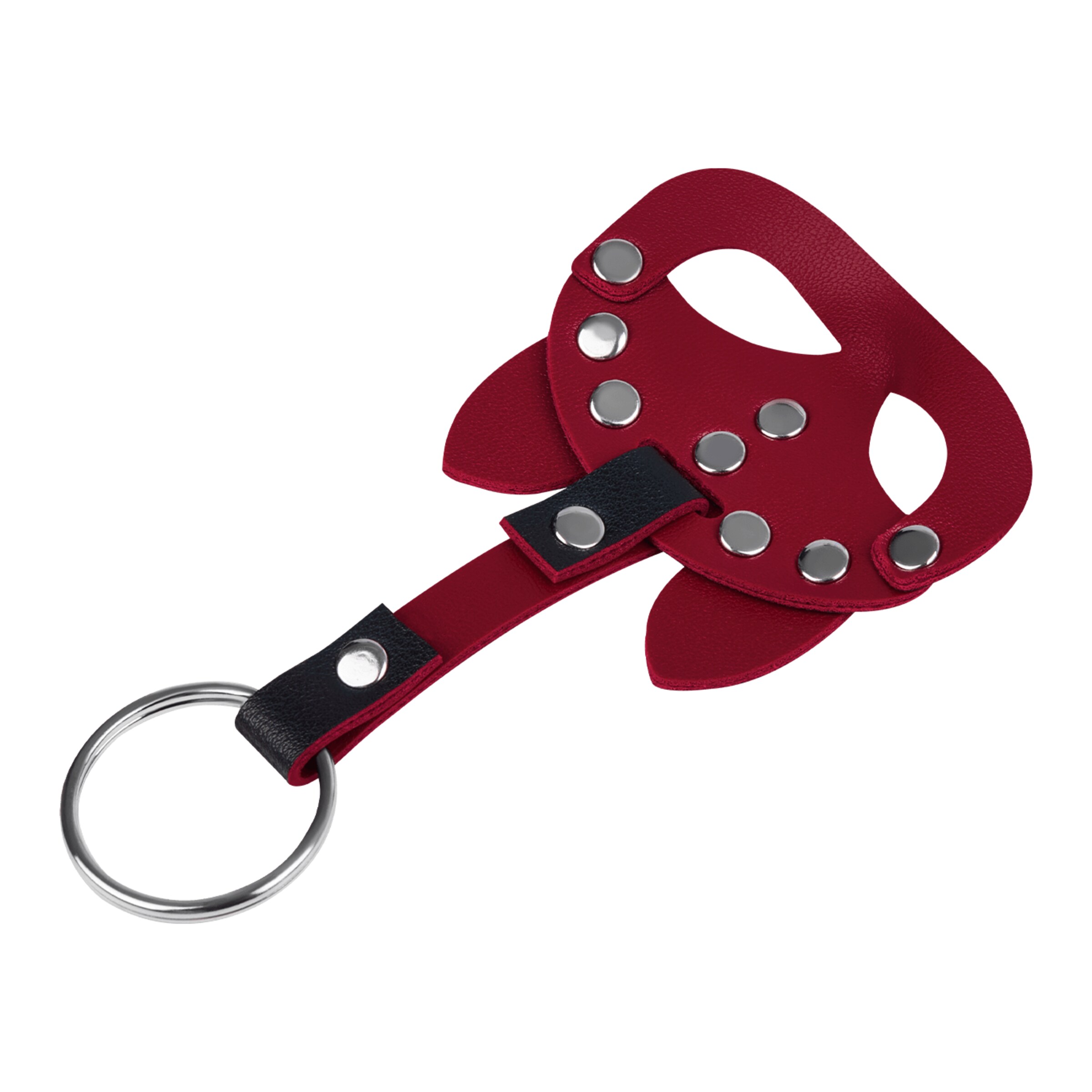 sleutelhanger-in-bdsm-maskerdesign-Rood-Zwart-5