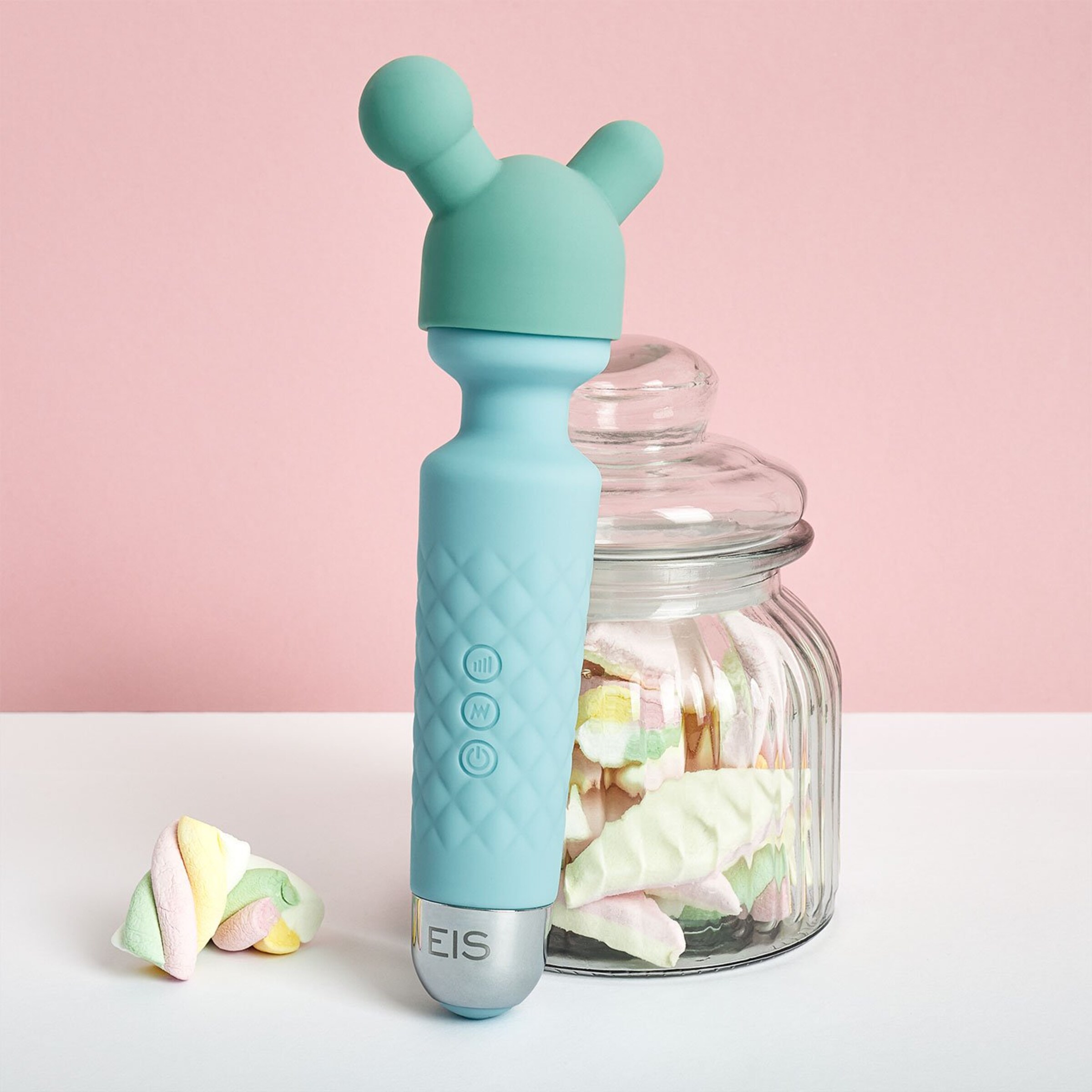 oplaadbare-siliconen-massager-19-5-cm-Groen-2