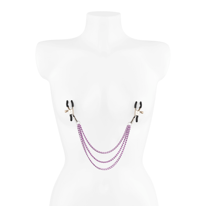 klassieke-nippelklemmen-met-verbindingskettingen-Paars-1