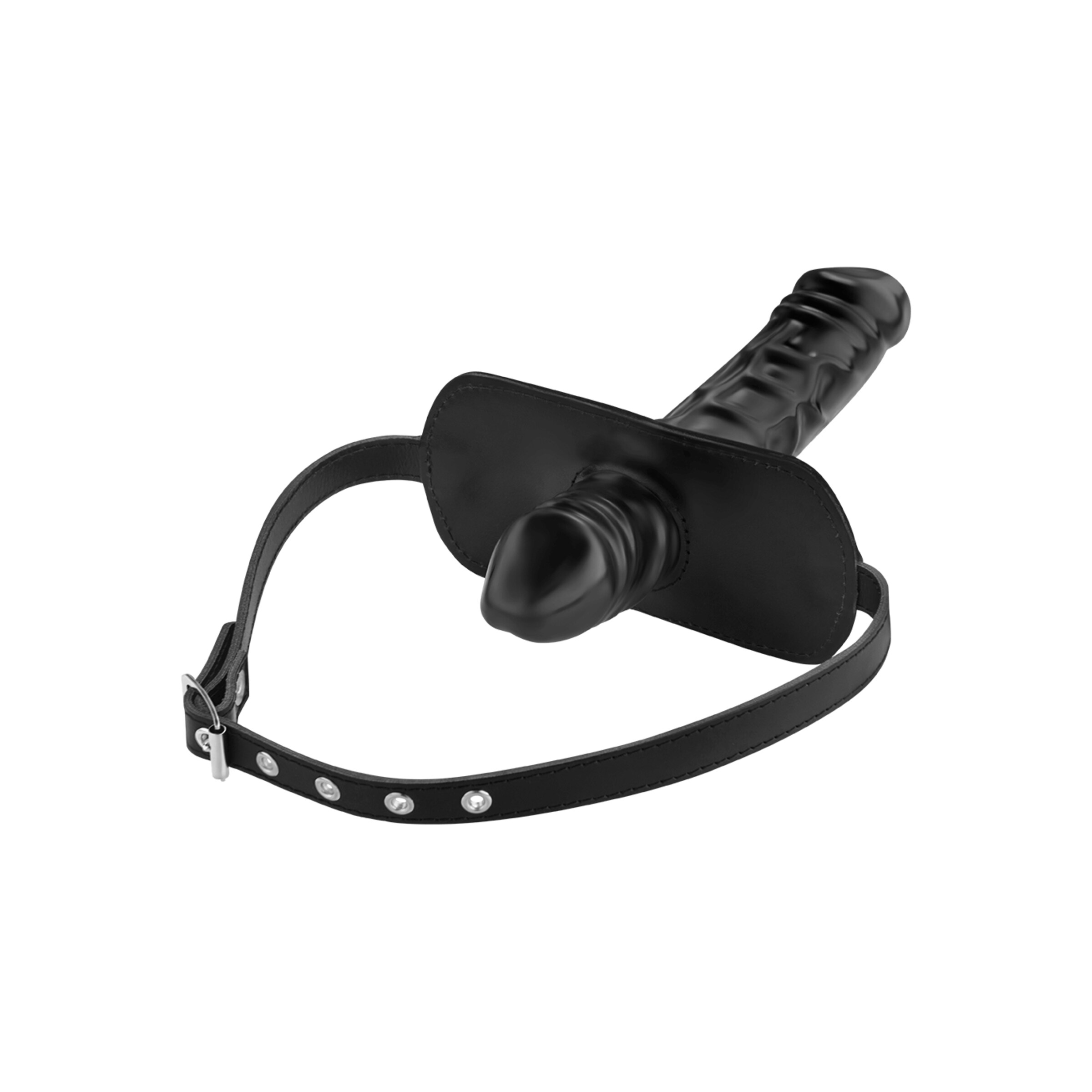 gag-met-dubbele-dildo-Zwart-3