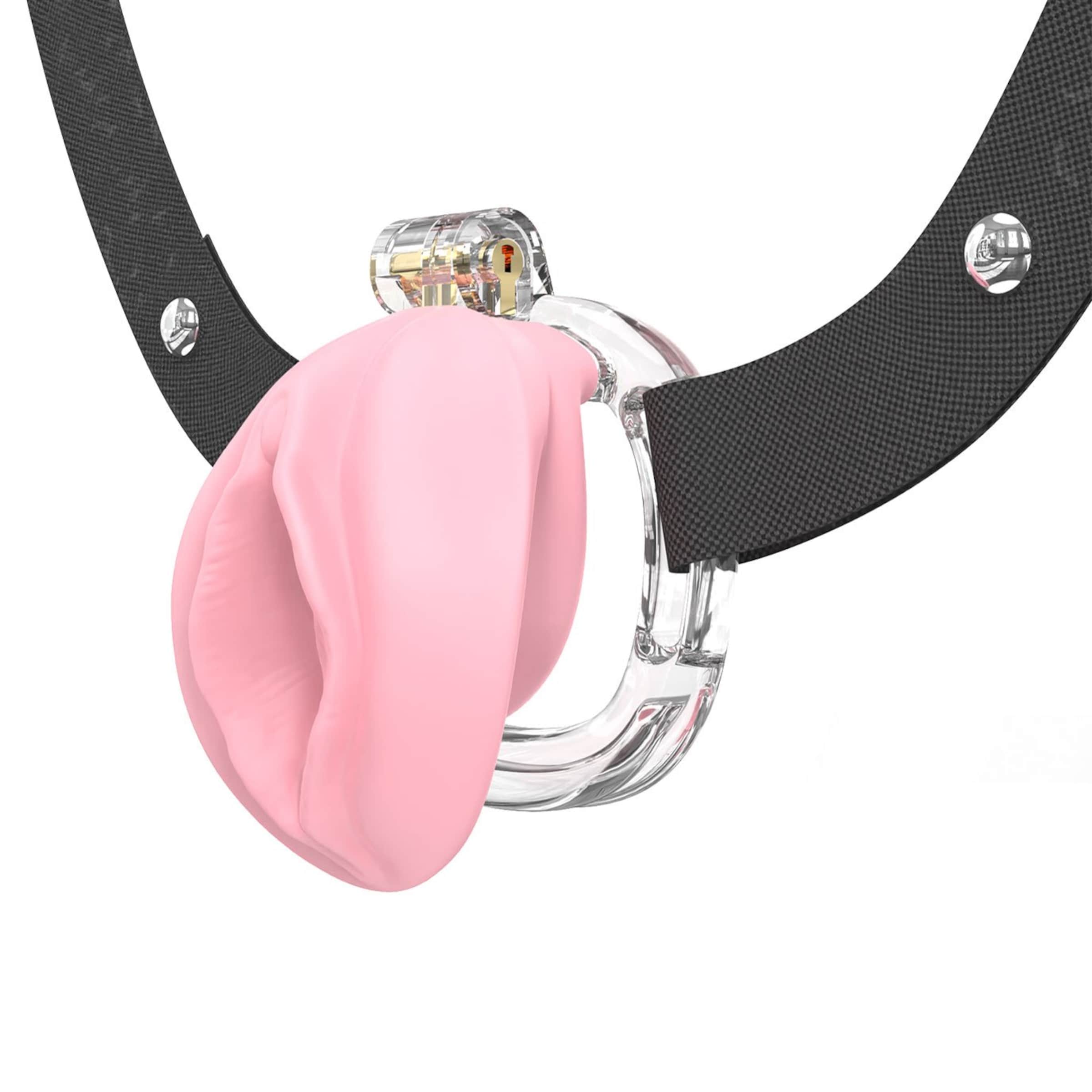 p-cage---pc10-pussy-8-cm-Rosa-Transparent-5