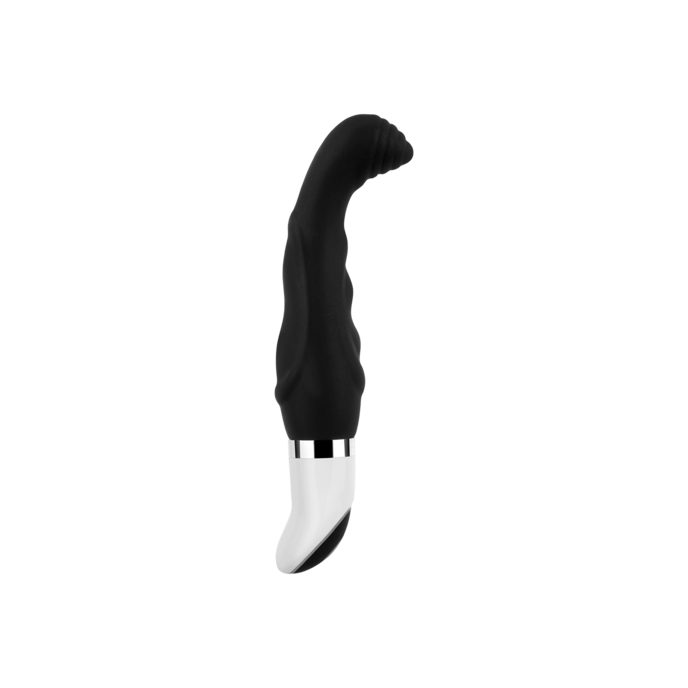 mini-vibromasseur-point-g-en-silicone-14-7-cm-Blanc-Noir-3