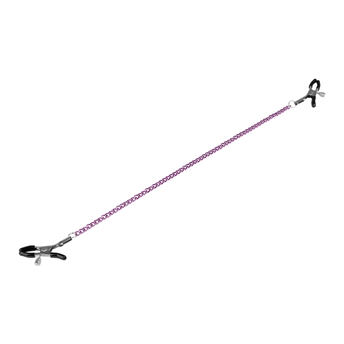 klassieke-nippelklemmen-met-verbindingsketting-Paars-4