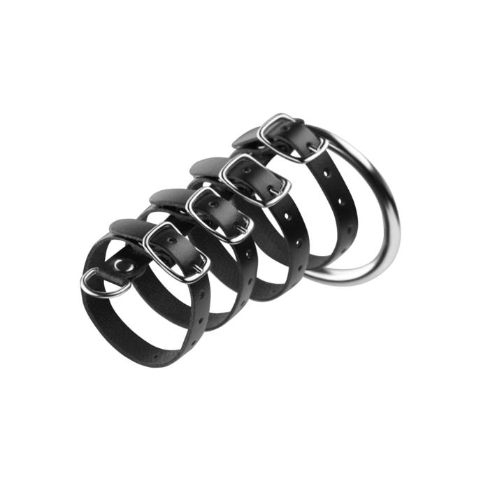 penisring-met-banden-5-cm-Zilver-Zwart-2