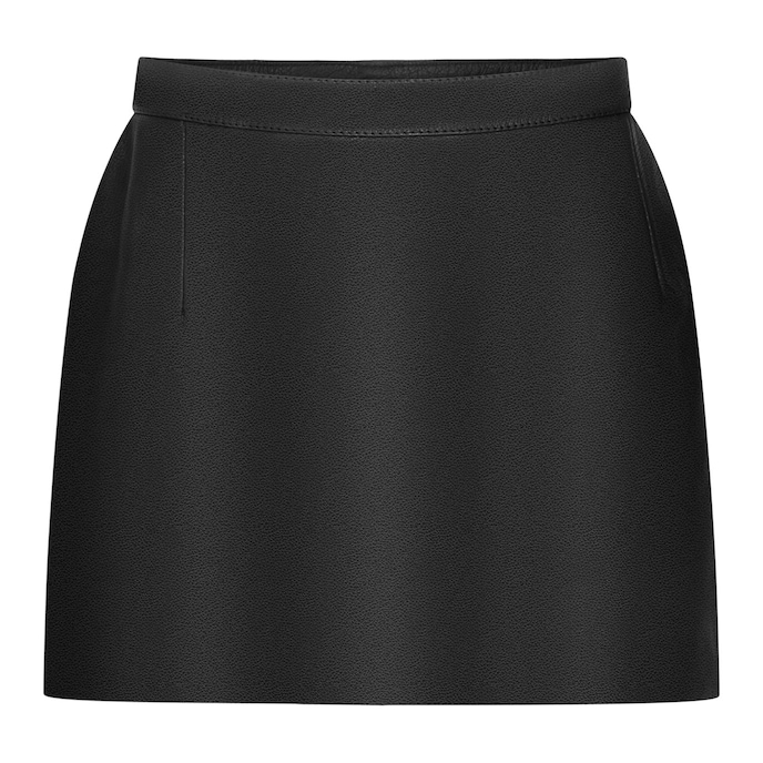 jupe-en-cuir-sobre-Noir-1