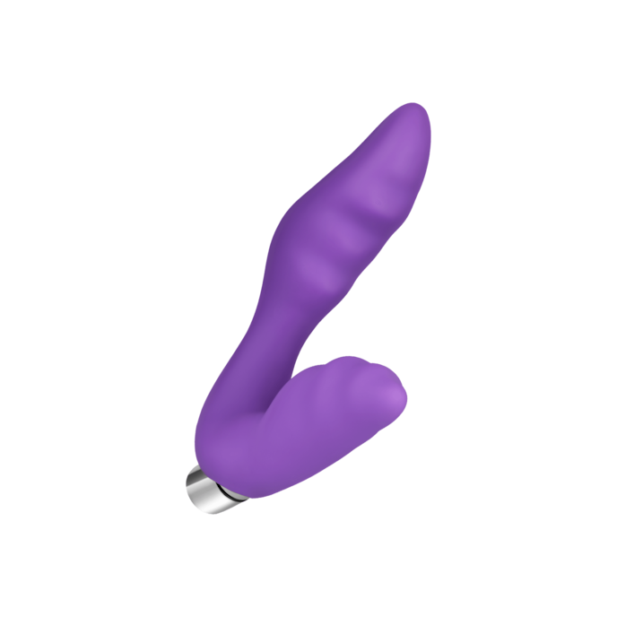 anale-vibrator-met-siliconen-perineum-stimulator-14-cm-Purper-1