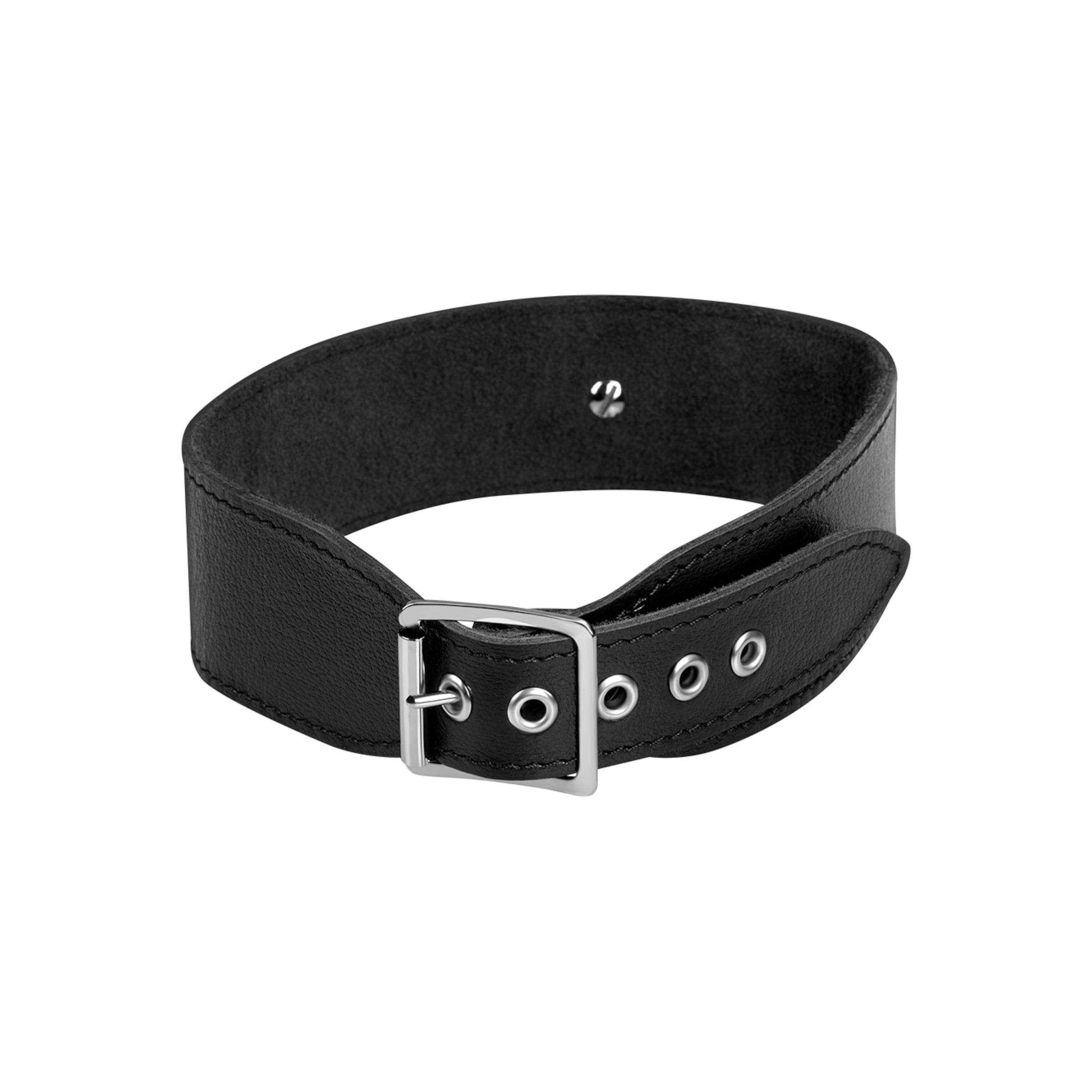 brede-leren-halsband-met-o-ring-Zwart-2