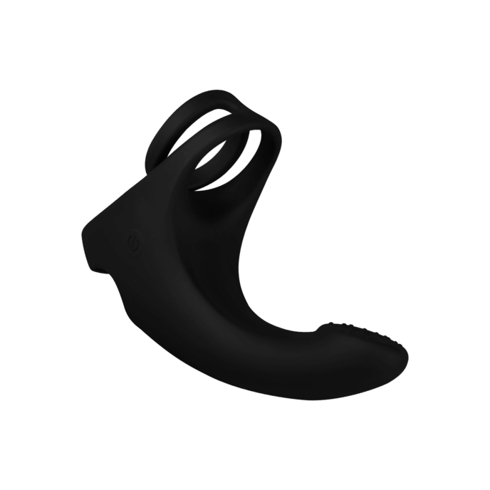 vibromasseur-anal-avec-anneau-pénien-14-cm-Noir-1