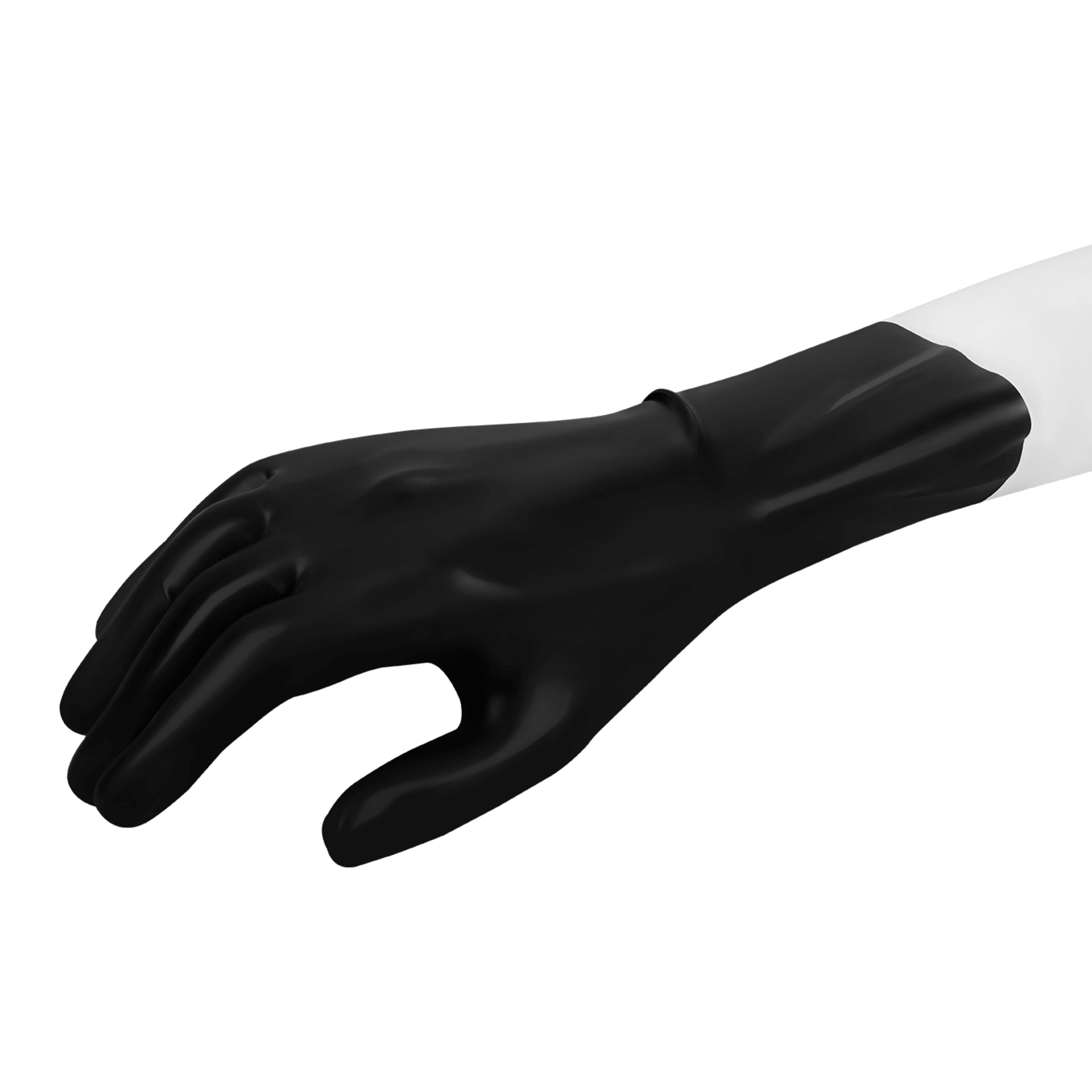 gants-en-latex-brillants-Noir-3