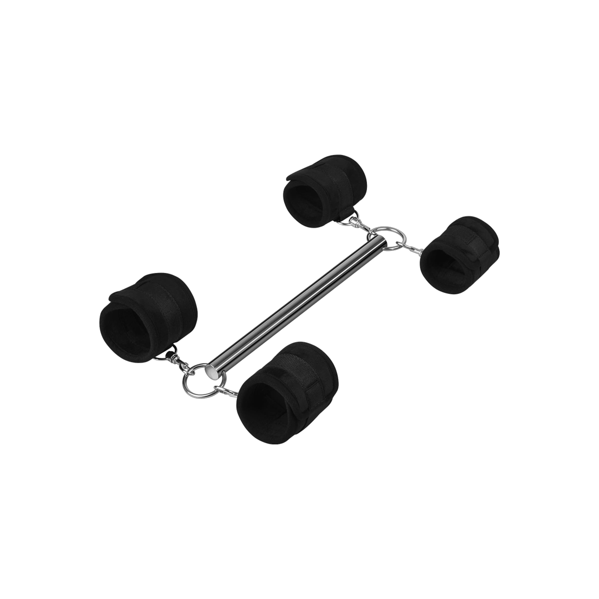 spreader-bar-with-4-detachable-cuffs-3-stukken-Paars-Zilver-Zwart-2