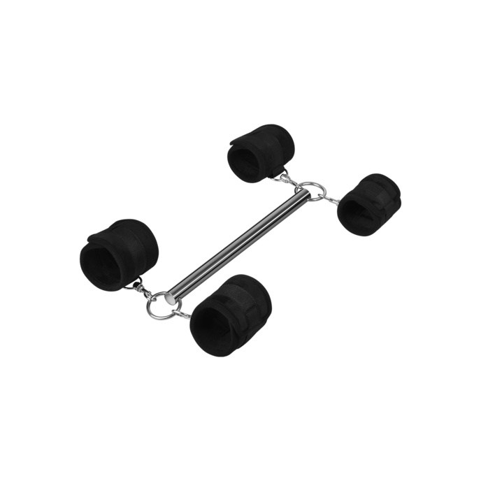 spreader-bar-with-4-detachable-cuffs-3-pièces-Argent-Noir-Violet-2