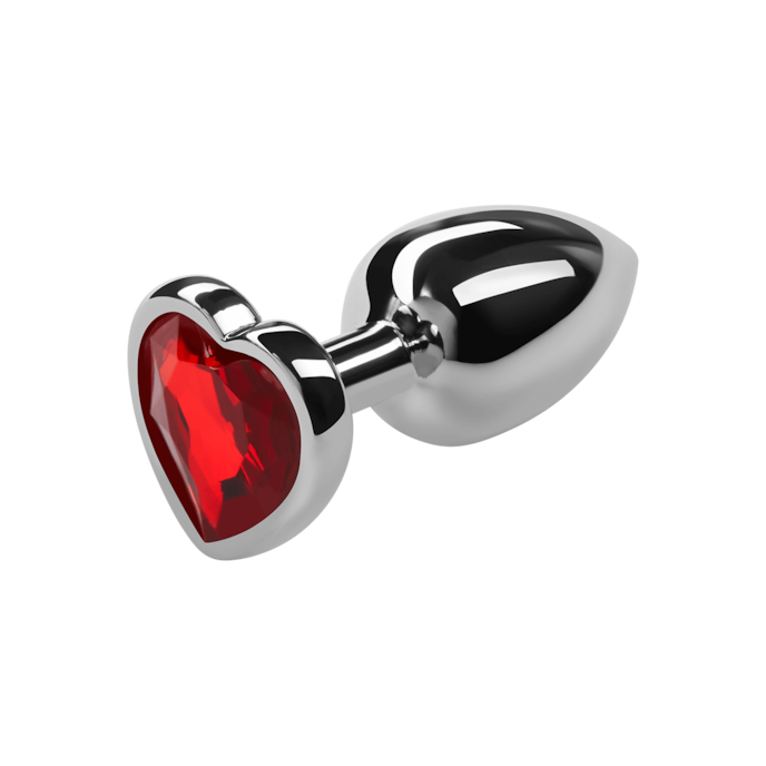 buttplug-7-cm-Rood-Zilver-1